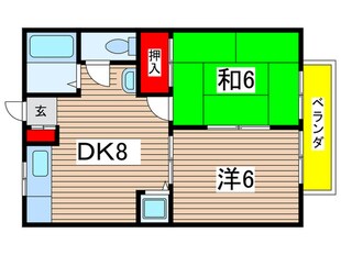 ユース宝扇の物件間取画像